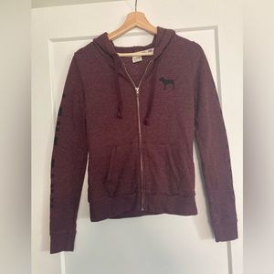 Victoria’s Secret PINK Zip Up Maroon